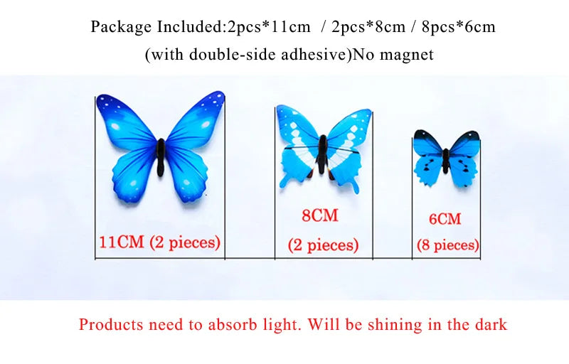 Mariposas 3D Luminosas – Decoración mágica para tu hogar