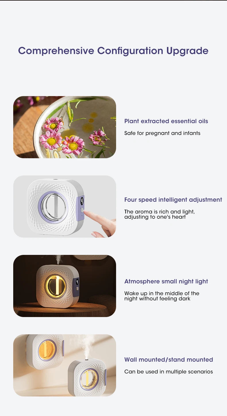 Difusor 2 en 1 – Aromaterapia & Luz Ambiental